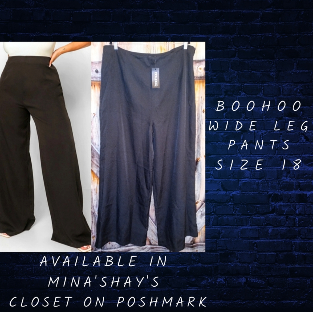 Boohoo wide leg pants